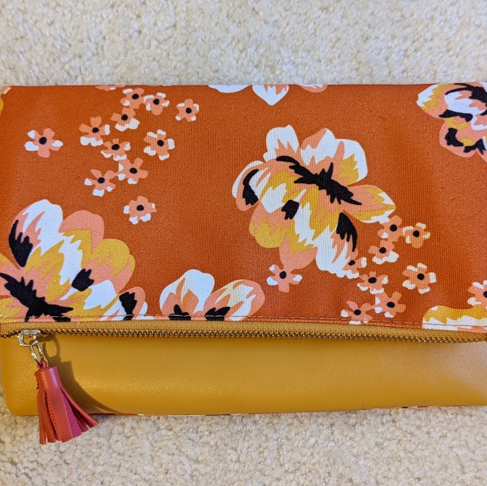 Reversible Floral Clutch Bag by Rachel Pally